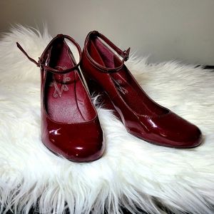 Truflex wine red wedges